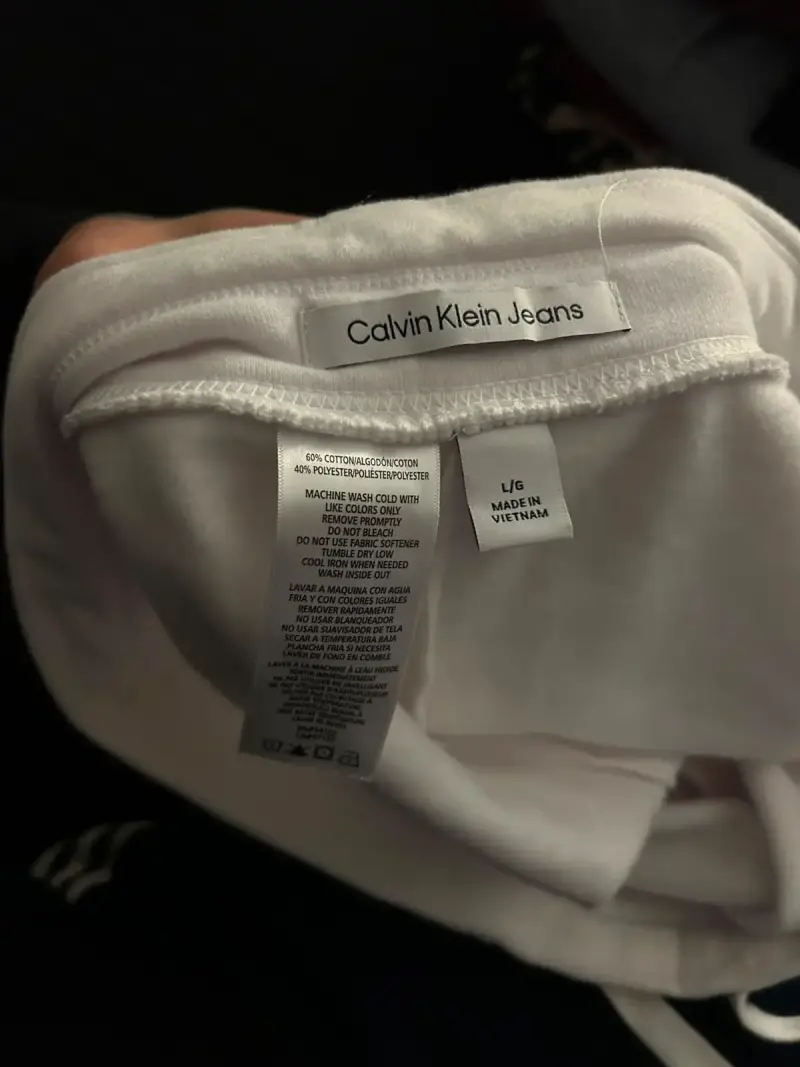 Pantalones deportivos Calvin Klein blancos - 2