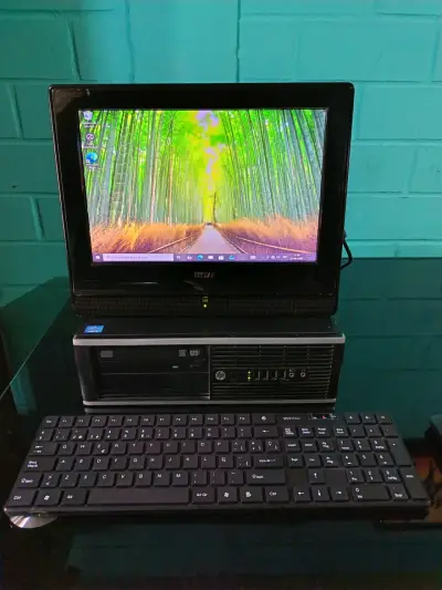 Computador HP con monitor tv y parlantes - miniatura 3