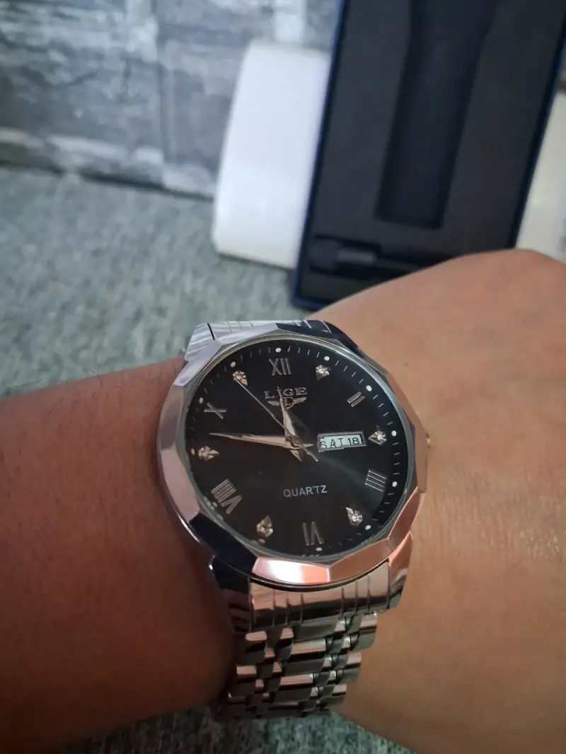 Reloj de pulsera LIGE acero inoxidable - 6
