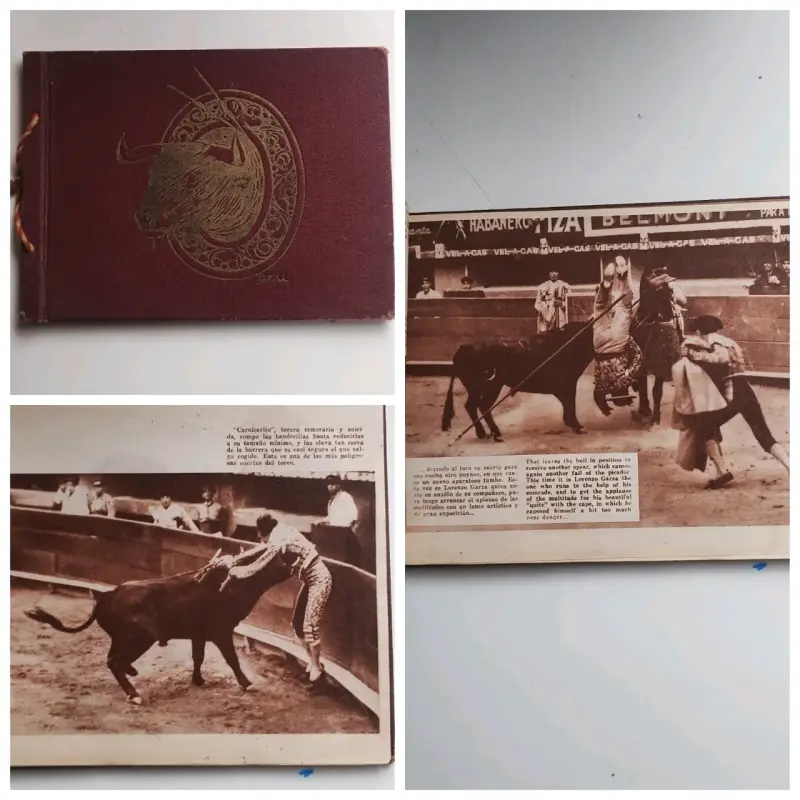 Álbum fotográfico de tauromaquia antiguo - 1
