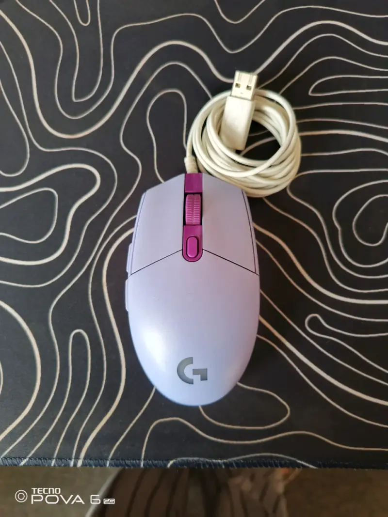 Mouse gamer Logitech G203 Lightsync lila - 2
