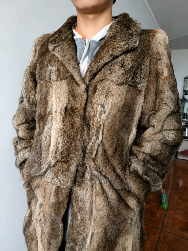 Abrigo de piel natural vintage - 3