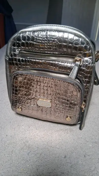 cartera pequeña metálica Lilas - miniatura 1