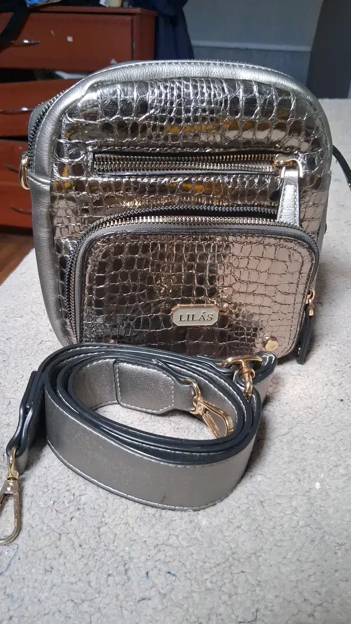 cartera pequeña metálica Lilas - 5
