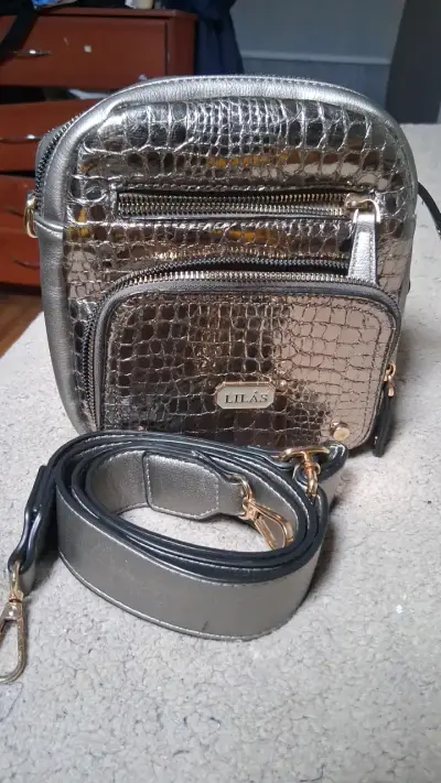 cartera pequeña metálica Lilas - miniatura 5