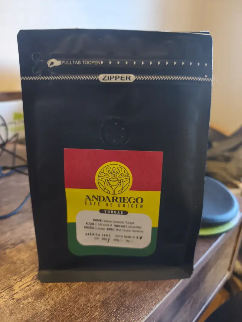 Café de origen Andariego Yungas 250g - 1