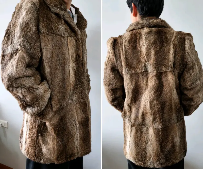 Abrigo de piel natural vintage - 2