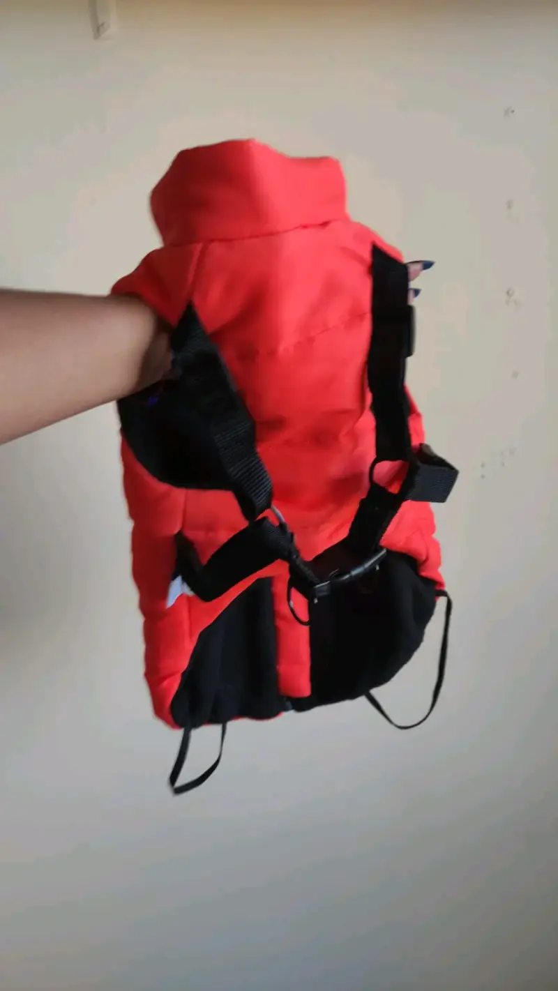 Chaleco acolchado rojo para perro - 2