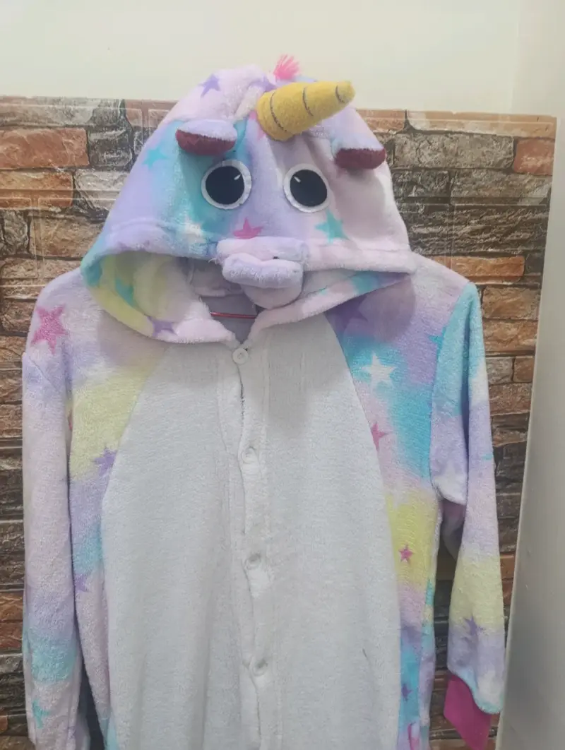 Pijama enterito unicornio multicolor para niños - 2