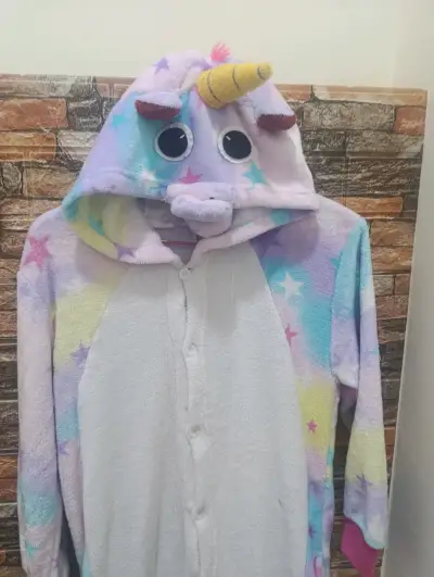 Pijama enterito unicornio multicolor para niños - miniatura 2