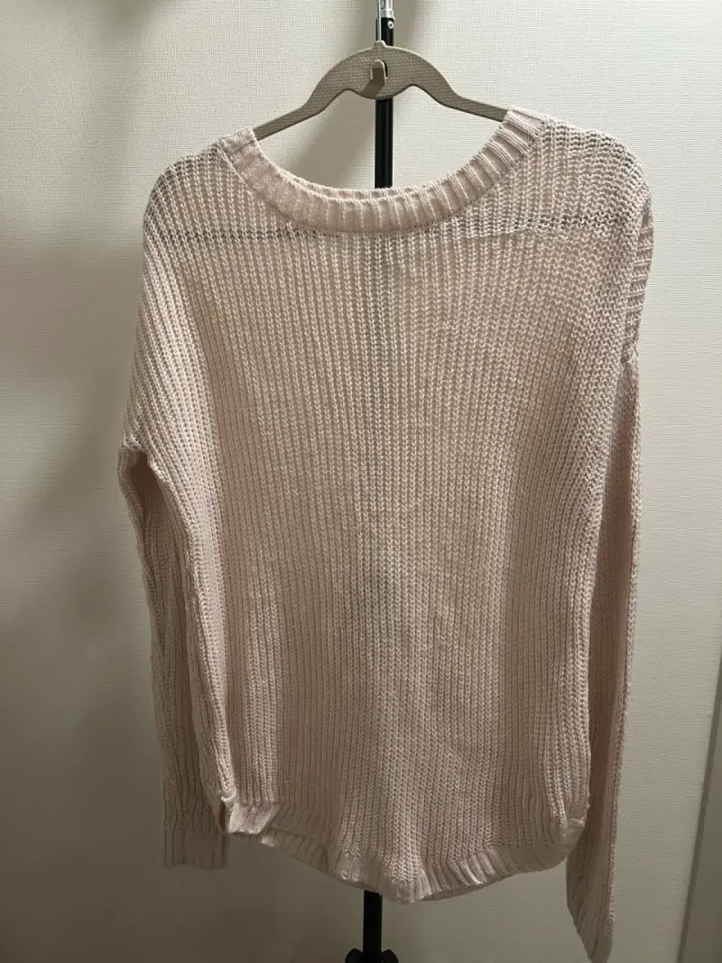 Suéter tejido beige para mujer