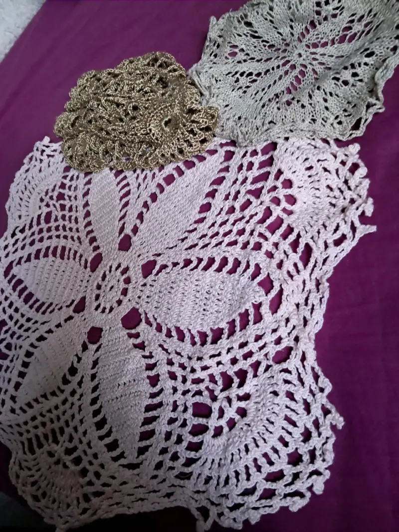 Set de tapetes tejidos a crochet - 1