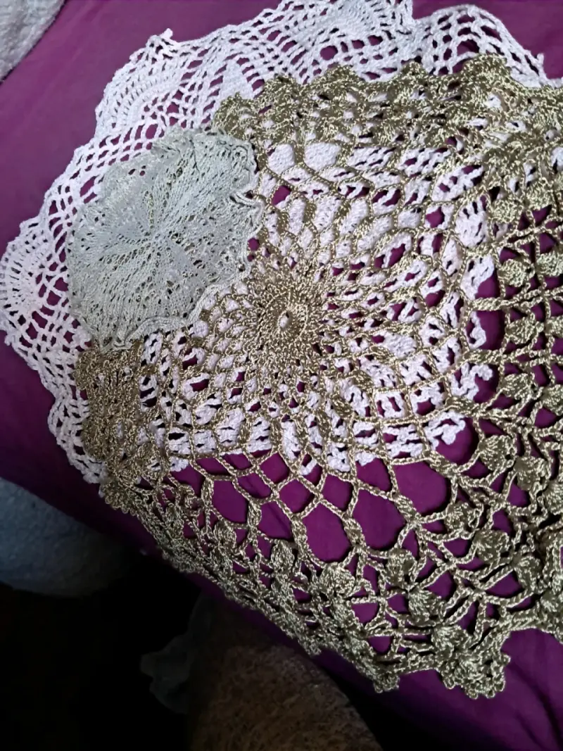 Set de tapetes tejidos a crochet - 3