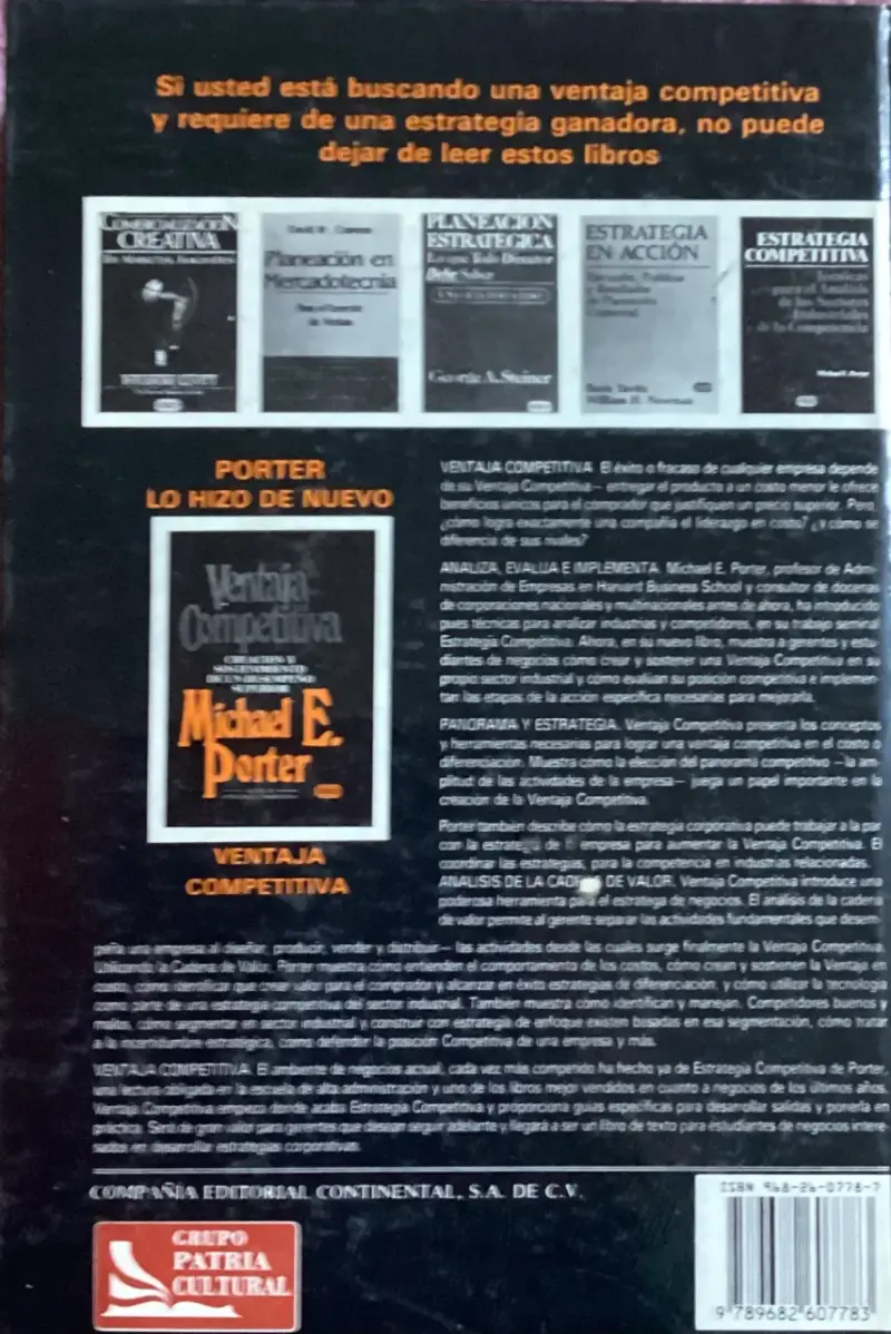 Libro Ventaja Competitiva de Michael E. Porter - 2