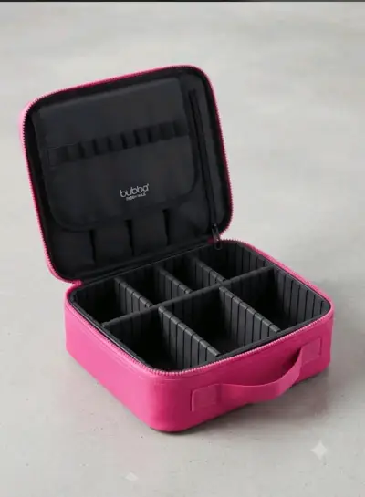 Estuche organizador de maquillaje Bubba rosa - miniatura 1