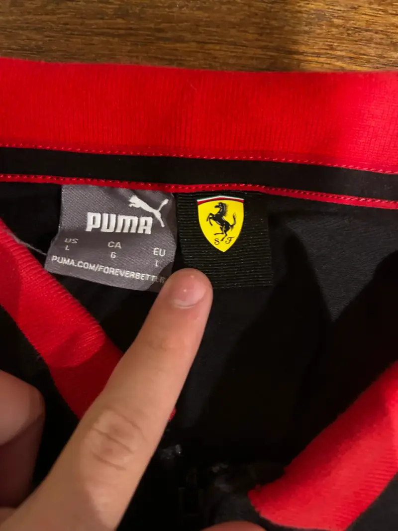 Polera polo negra Puma Ferrari - 5
