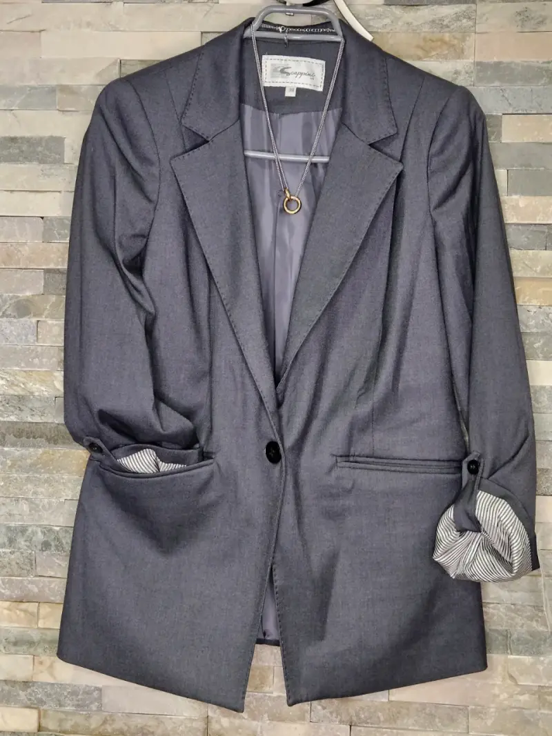 Blazer gris Scappino elegante para mujer - 1