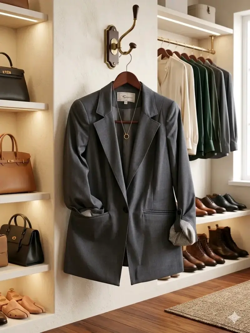 Blazer gris Scappino elegante para mujer - 3