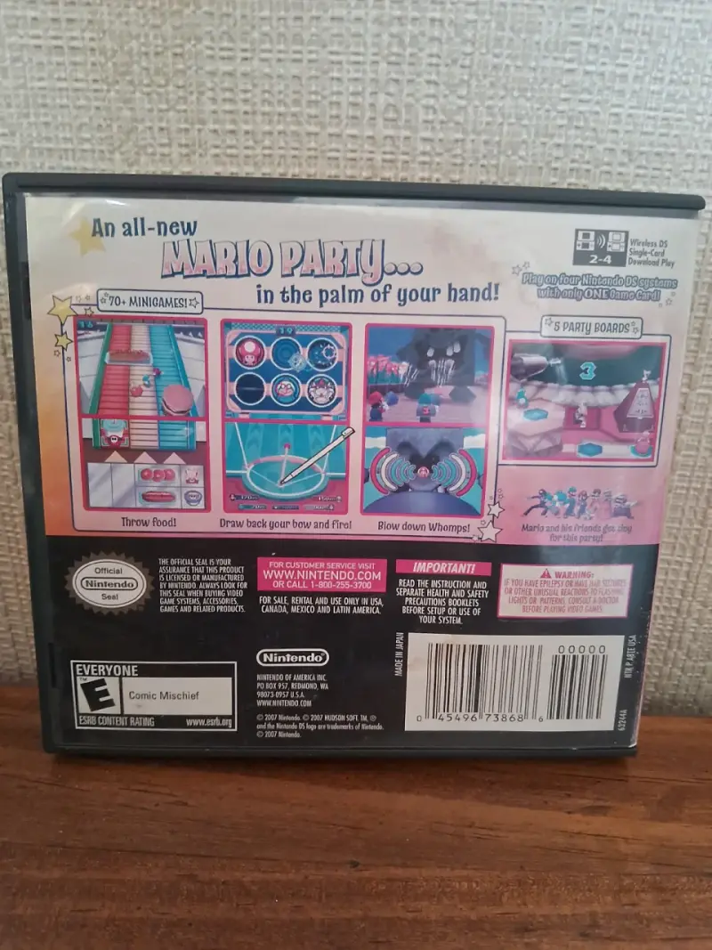 Caja mas folletos juego Mario party Ds. Sin juego - 3