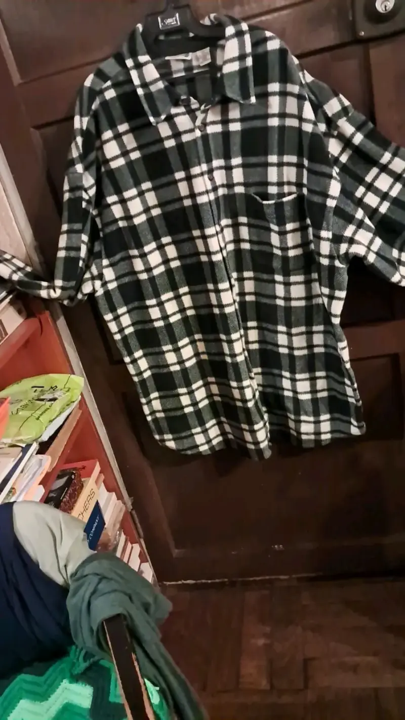 Camisa de franela a cuadros para hombre - 2