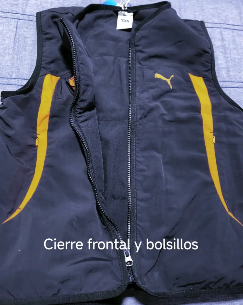 Chaqueta deportivo Puma negro y naranja - 5