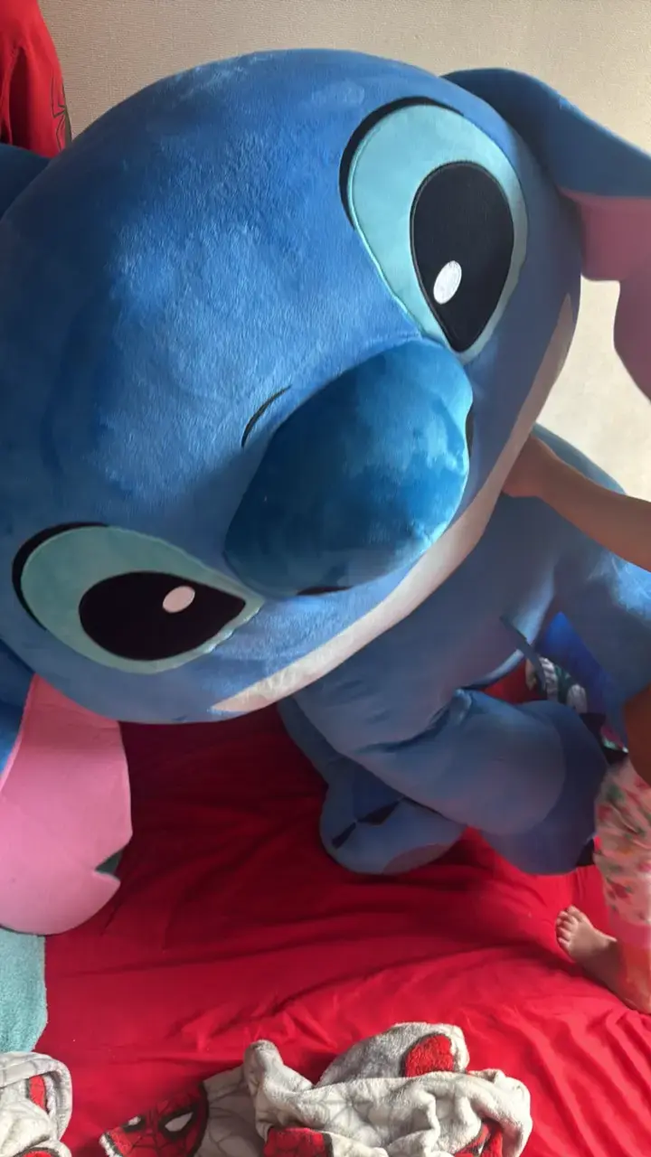 Peluche gigante azul de personaje animado Stich - 4