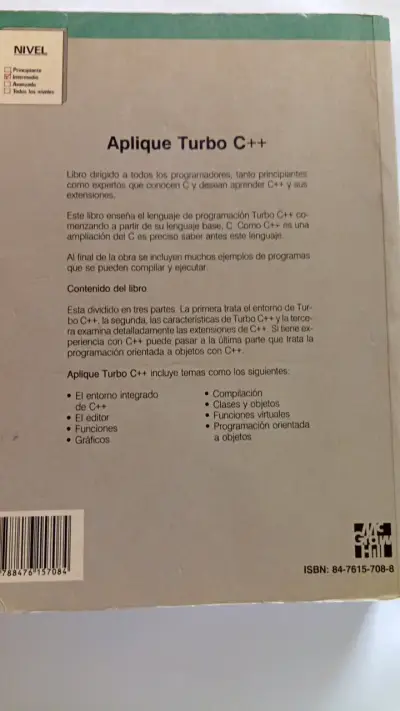 Libro Aplique Turbo C++ de Herbert Schildt - miniatura 2