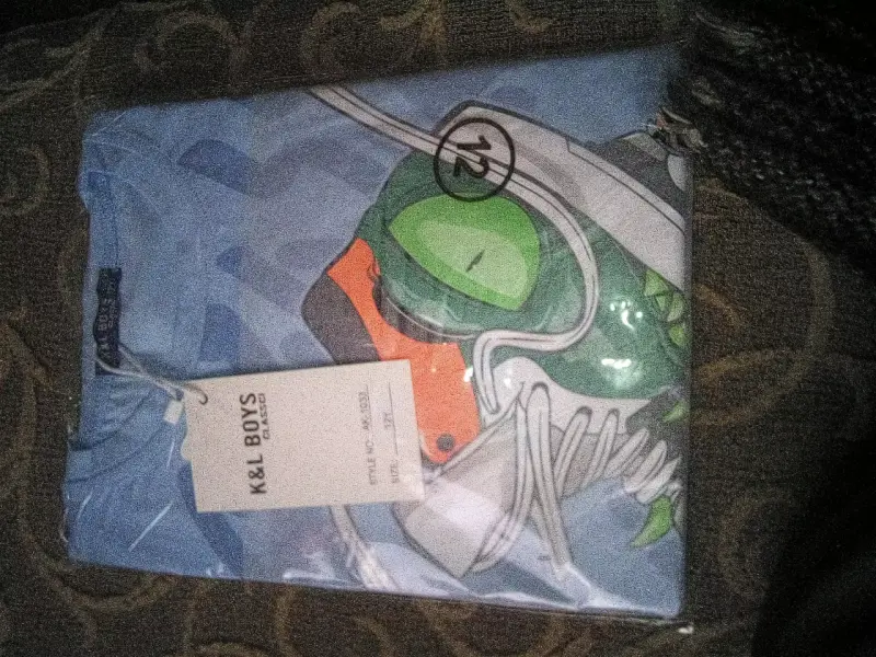 Polera infantil K&L Boys azul con diseño - 2