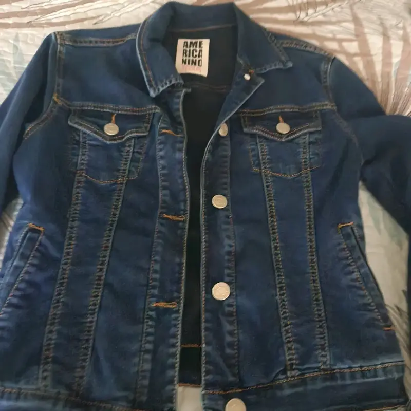 Chaqueta de mezclilla azul Americano Niño - 1