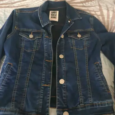 Chaqueta de mezclilla azul Americano Niño - miniatura 1