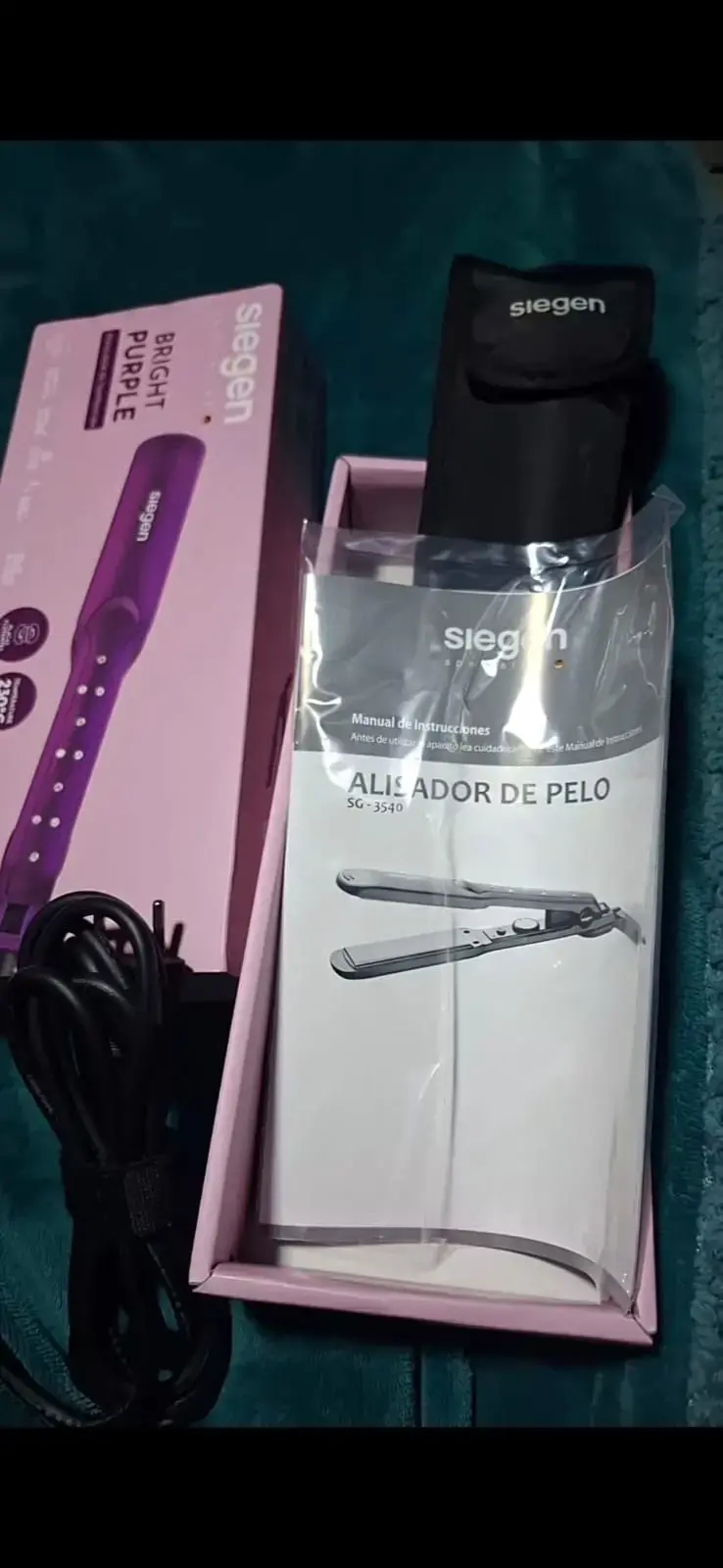 Alisador de pelo Siegen SG-3540 morado - 1
