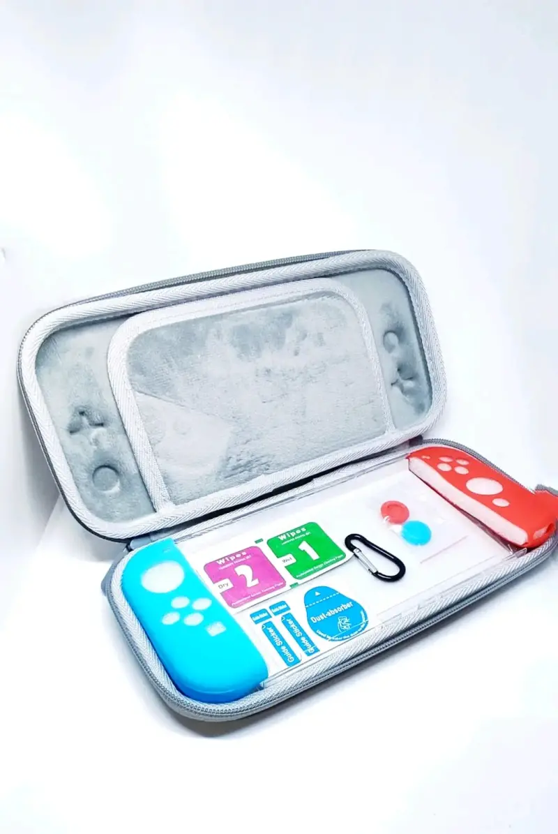 Estuche protector rojo para consola portátil - 4
