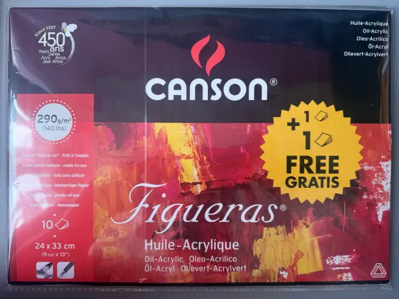 Block de oleo - acrílico Canson Figueras 290g/m² - 1