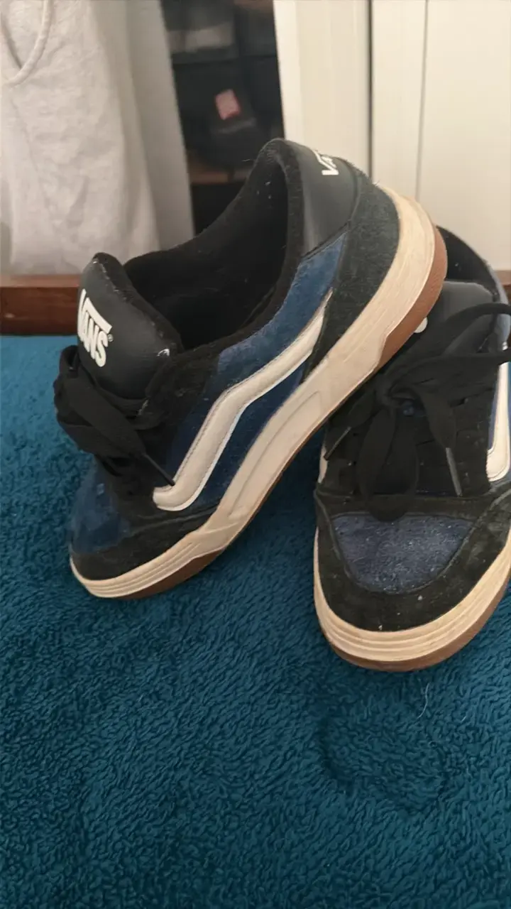 Zapatillas Vans negras y azules usadas n38.5 - 2