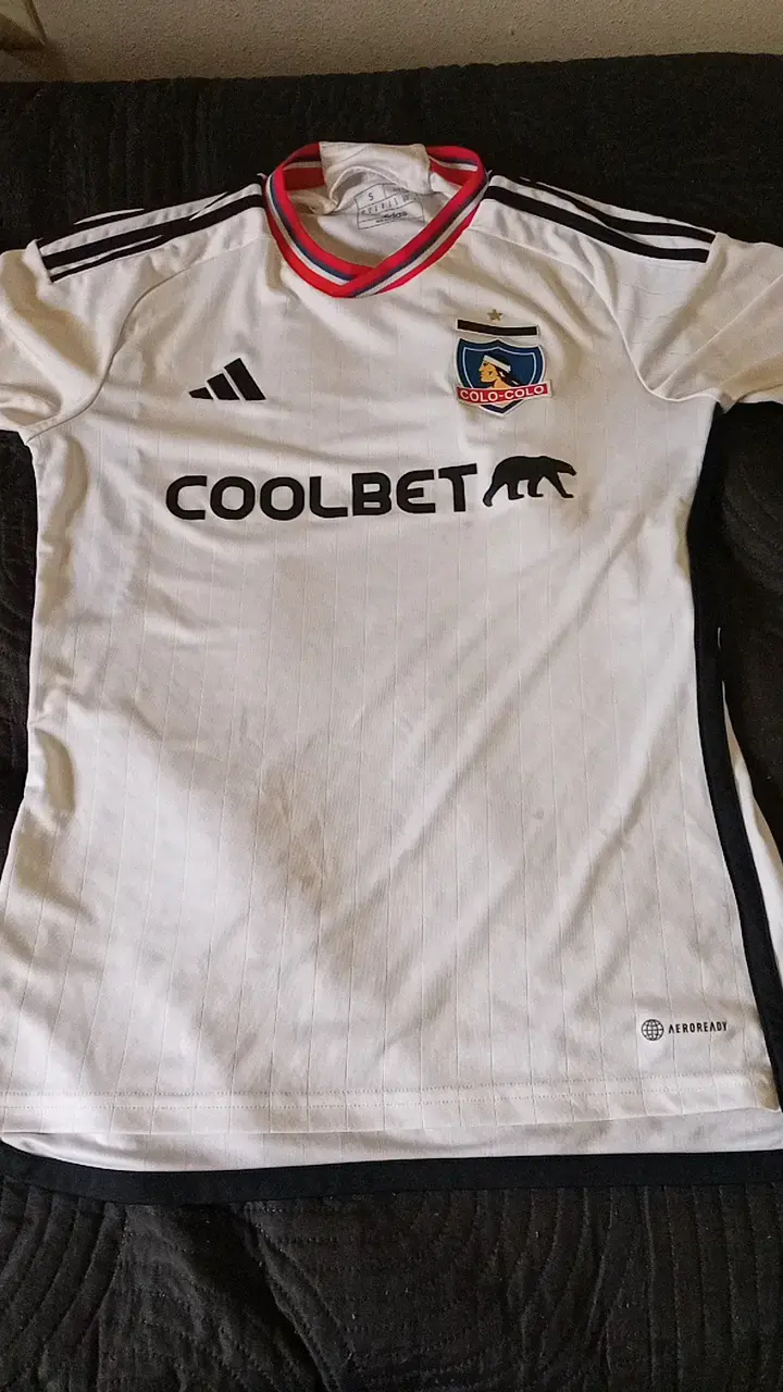 Camiseta Adidas Colo-Colo blanca original talla S - 1