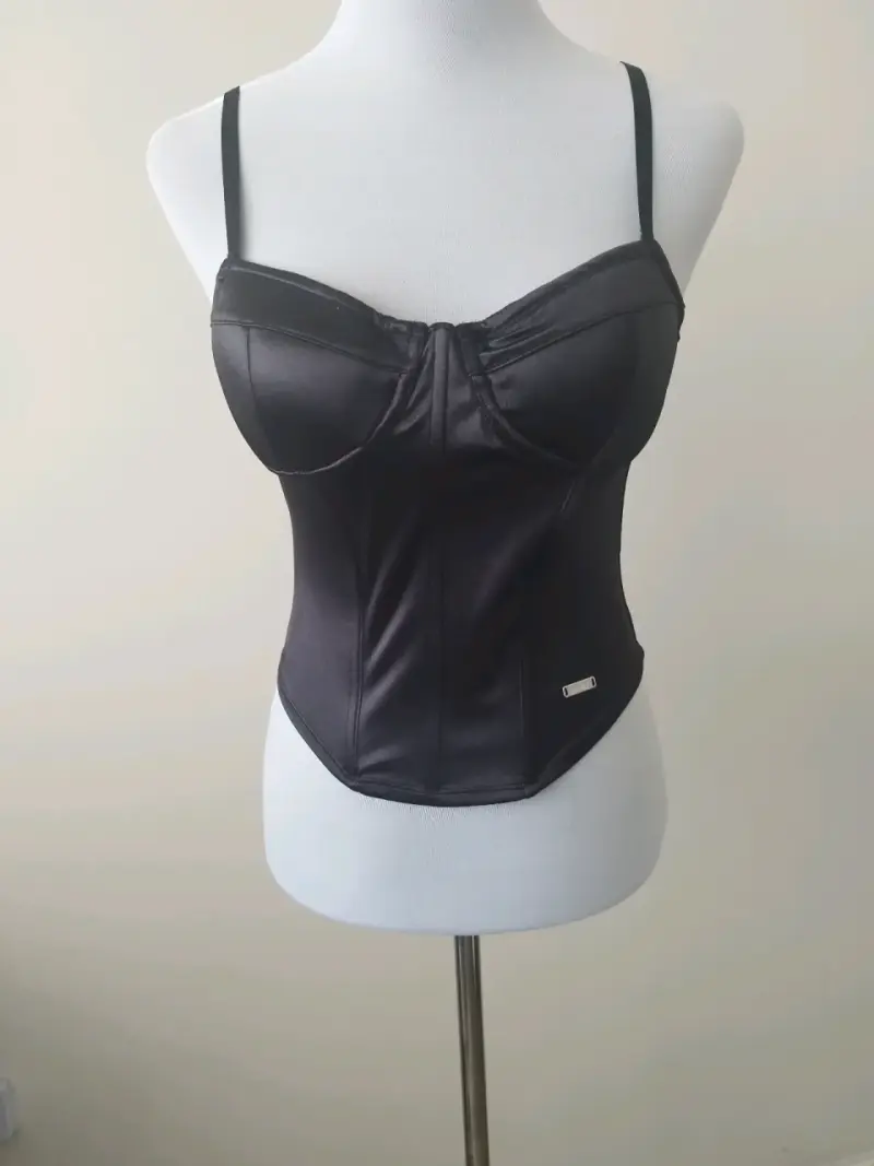 Corset negro elegante para mujer - 2