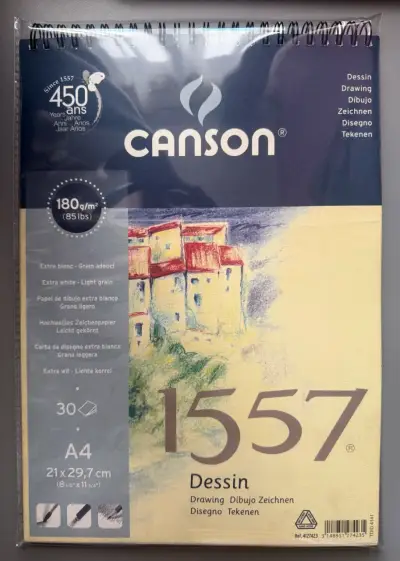 Block de dibujo Canson 1557 Dessin A4 180g - miniatura 1