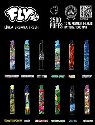 Vape desechable Fly Tropical Fruit 2500 puffs - miniatura 4
