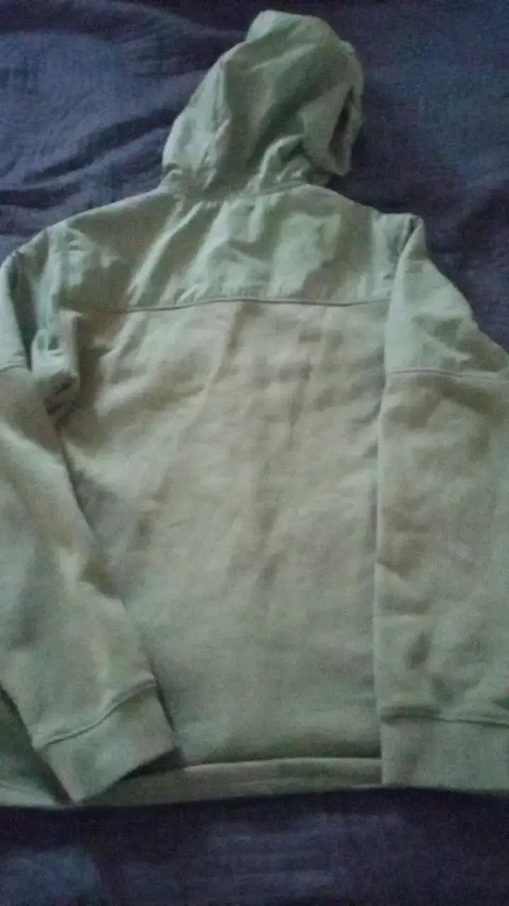 Polerón verde oliva con capucha para hombre - 5