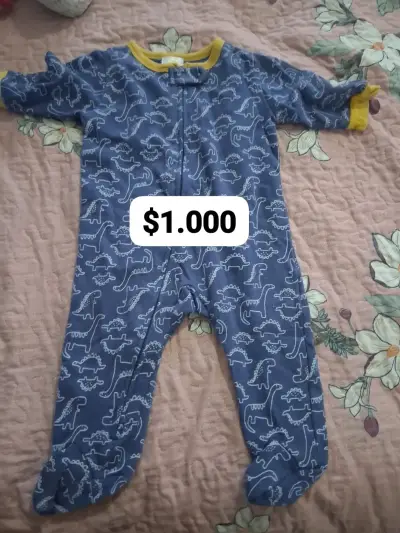 Enterito de bebé estampado azul - miniatura 3