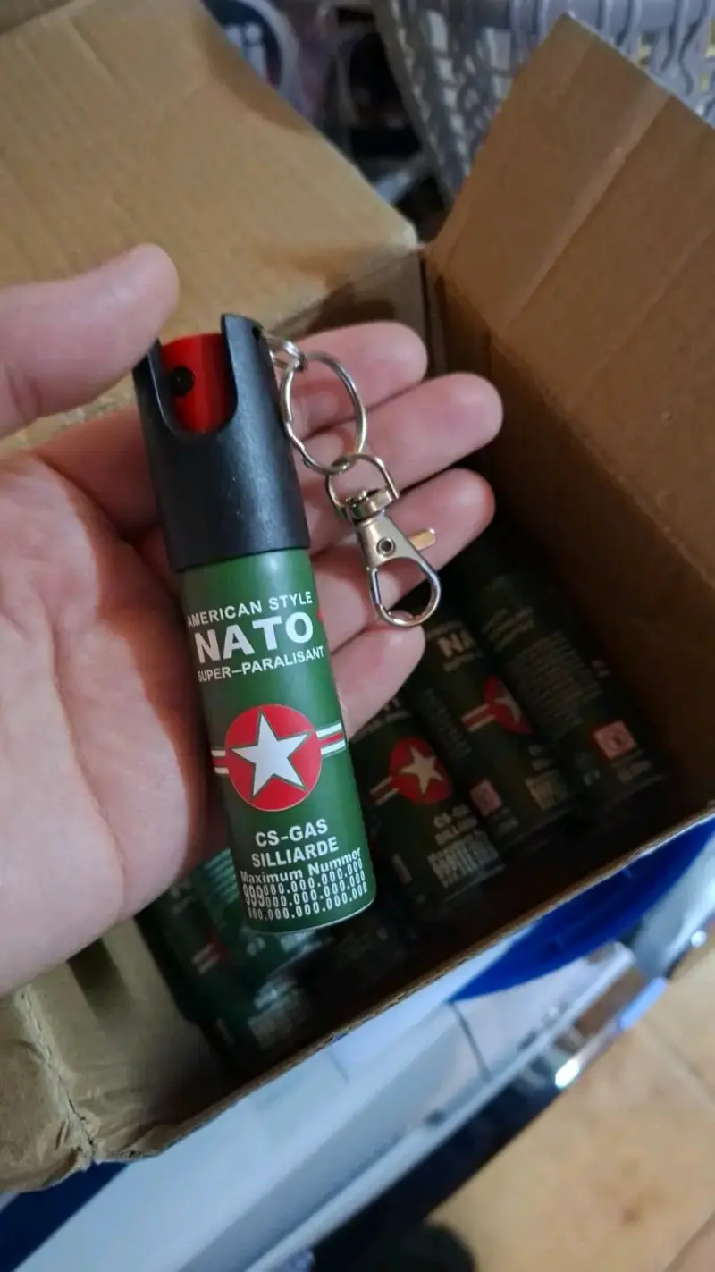 Spray de defensa personal NATO con llavero