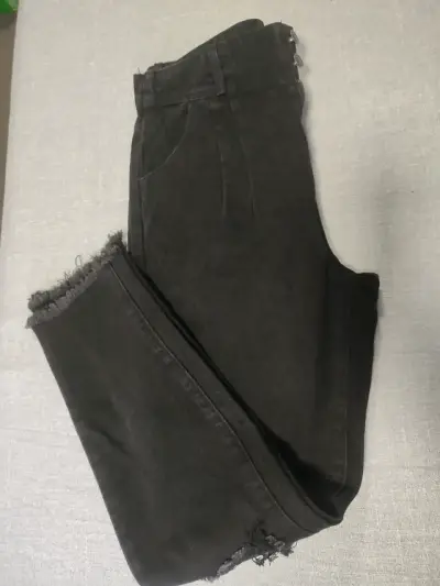 Jeans Mom negros, marca Foster - miniatura 1