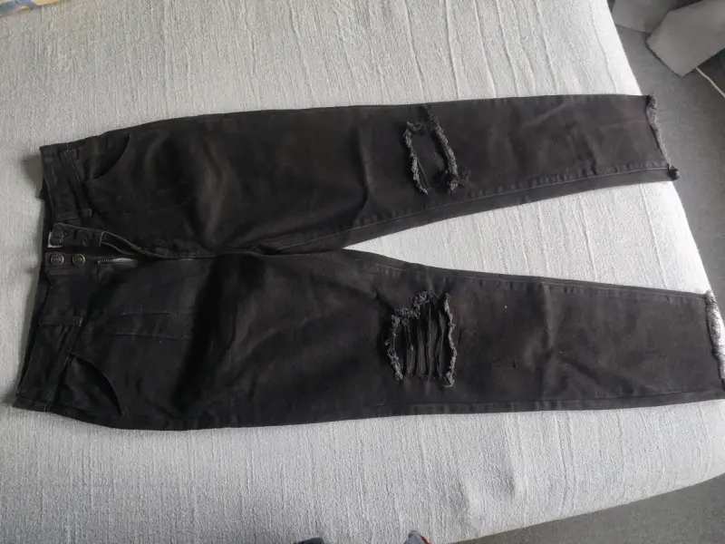 Jeans Mom negros, marca Foster - 5