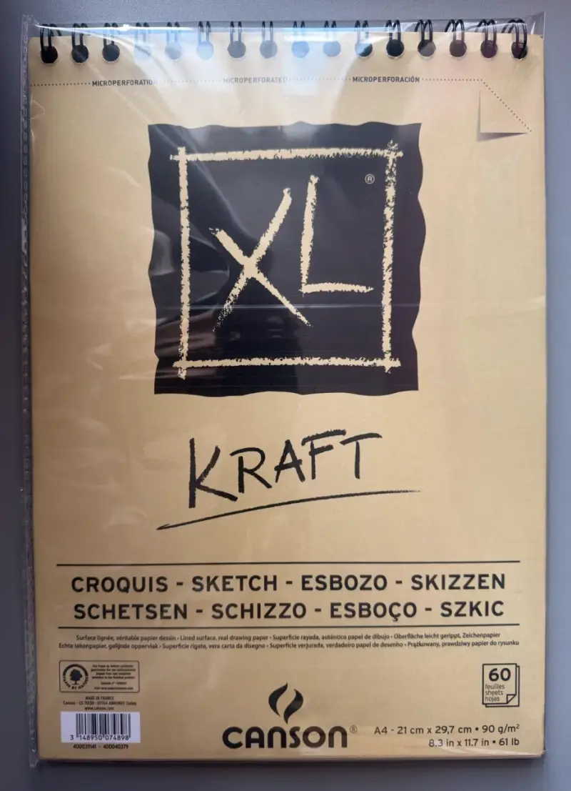 Bloc de dibujo Canson XL Kraft A4 - 1