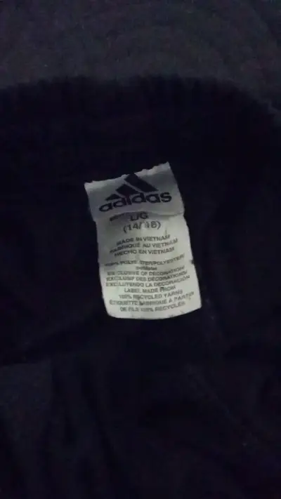Pantalones deportivos negros con verde adidas - miniatura 4