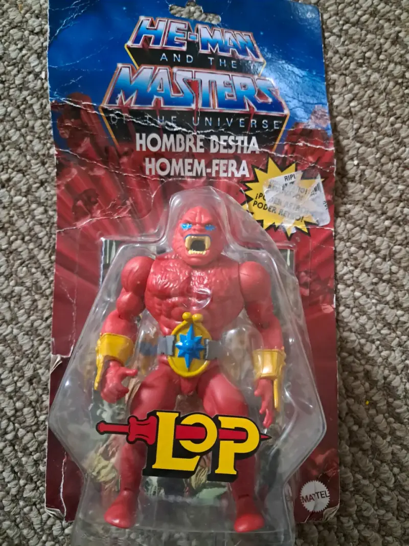 Figura de acción He-Man Hombre Bestia vintage