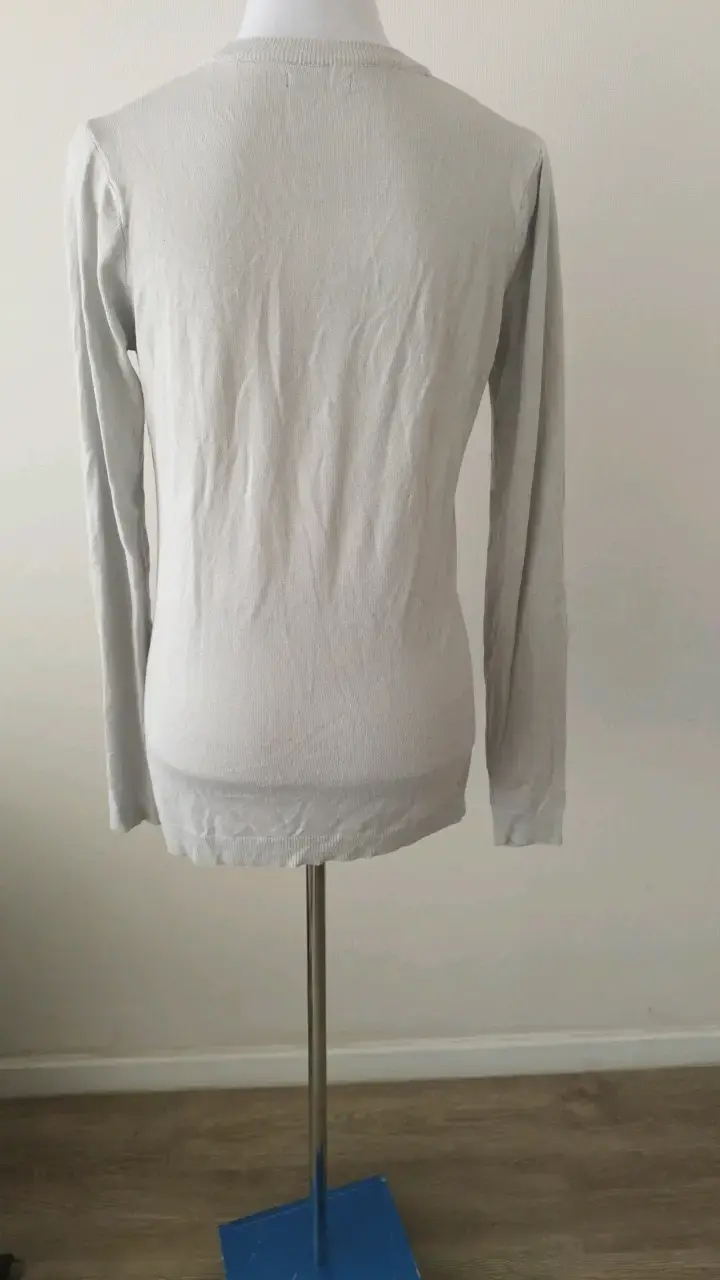 Cardigan beige de punto para mujer - 2