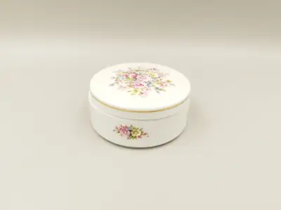 Joyero Porcelana Florencia diseño floral - miniatura 1