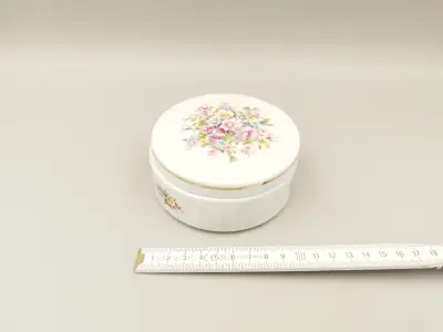 Joyero Porcelana Florencia diseño floral - miniatura 6