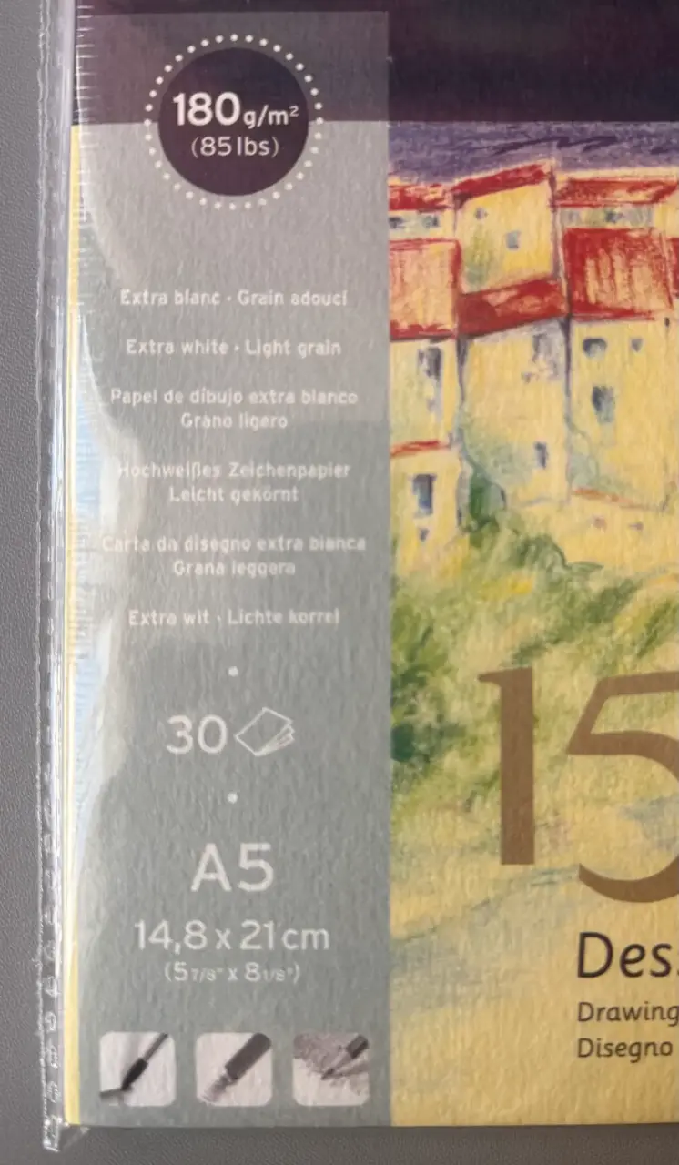 Block de dibujo Canson 1557 Dessin A5 180g/m² - 2